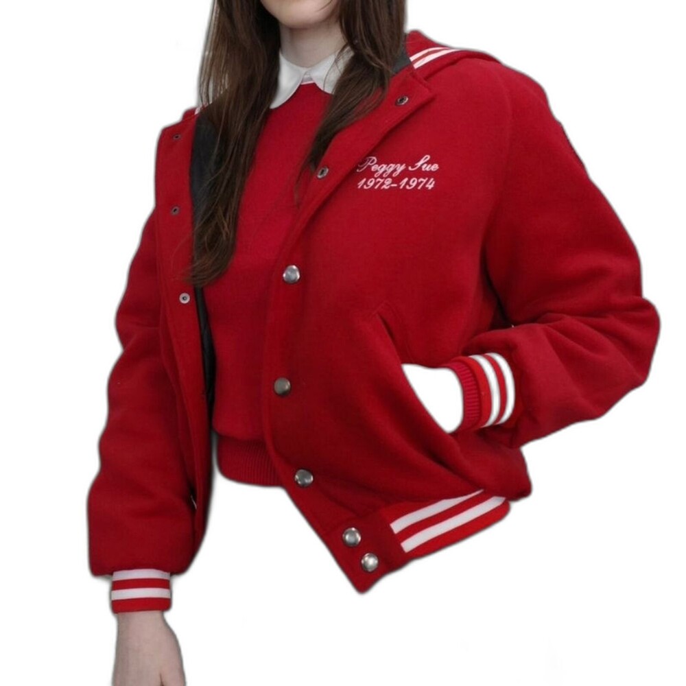 L'École Des Femmes Mustang Cheerleader Varsity Jacket Coat L NWT
